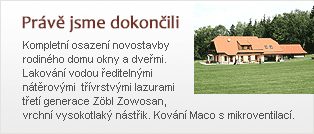 Eurookna Hadrava - právě jsme dokončily